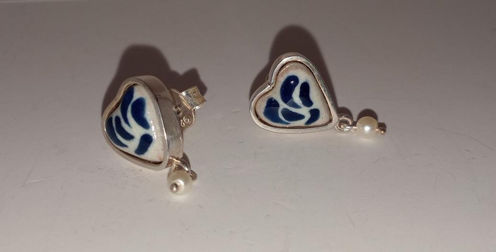 BROQUEL CORAZON TALAVERA PERLA MINI